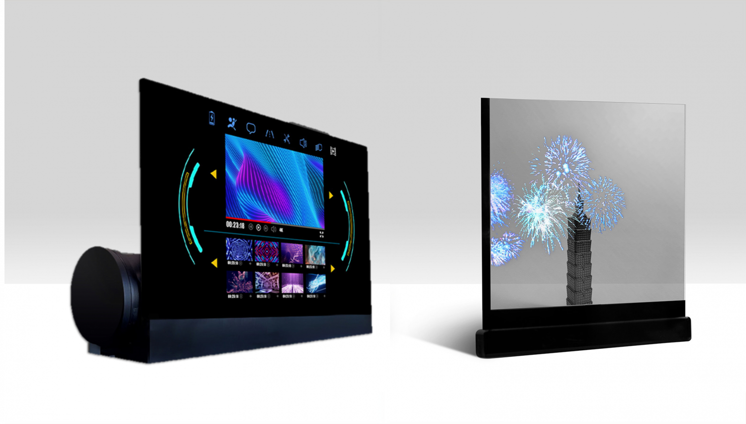 可卷式、折迭性、高透明